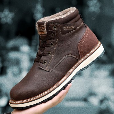 Fashion Men Winter Snow Boots Warm Boots Snow Work Shoes Outdoor Snow Boots